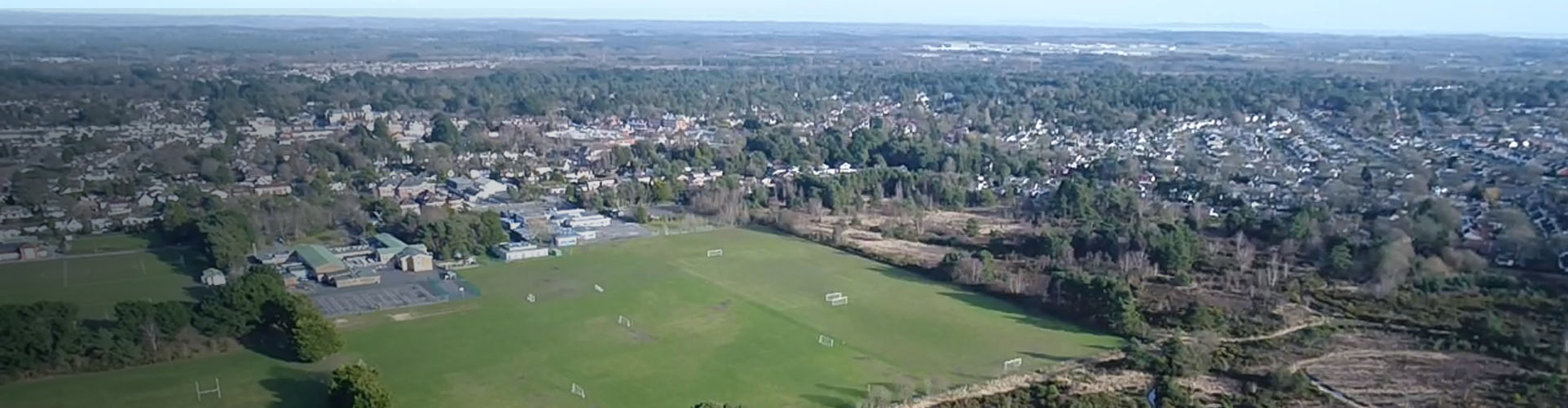 Aerial photo of Ferndown