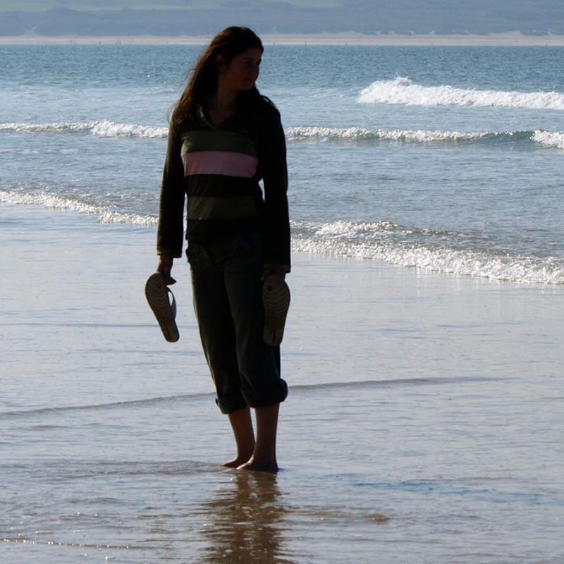 Photo of Michelle Rushforth at the beach