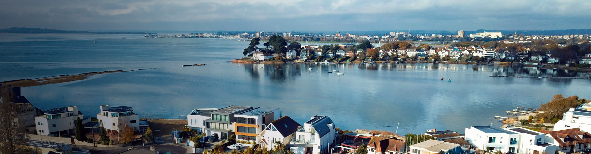 Aerial photo of Blue Lagoon, Lilliput, Poole