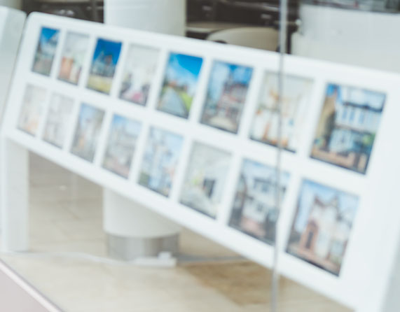 Image showing an estate agent's window