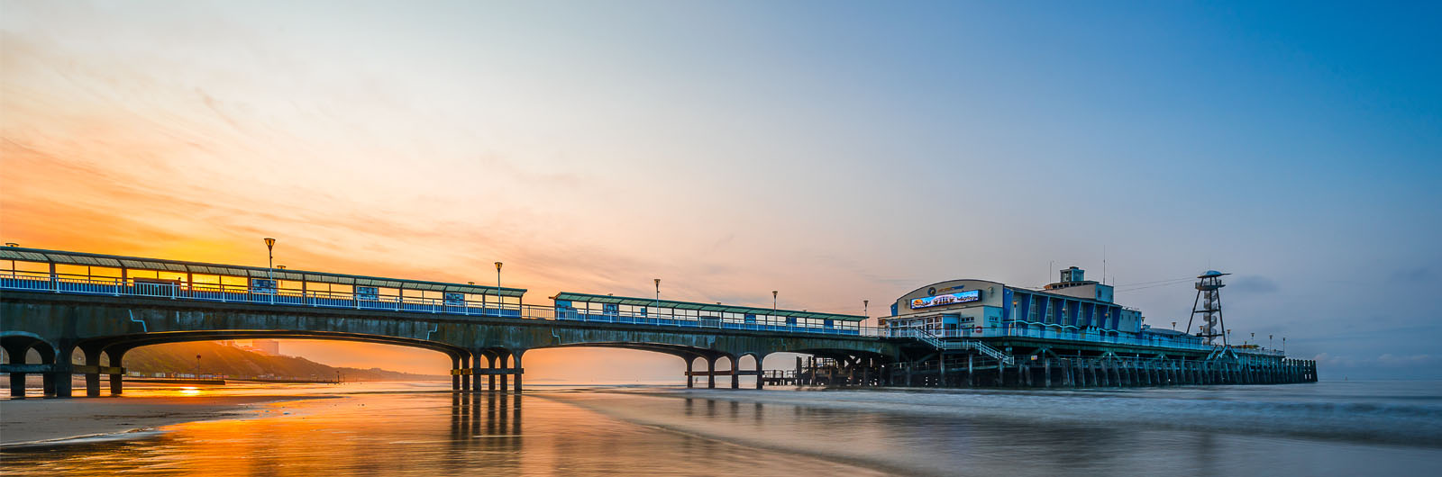 Bournemouth Pier at sunset